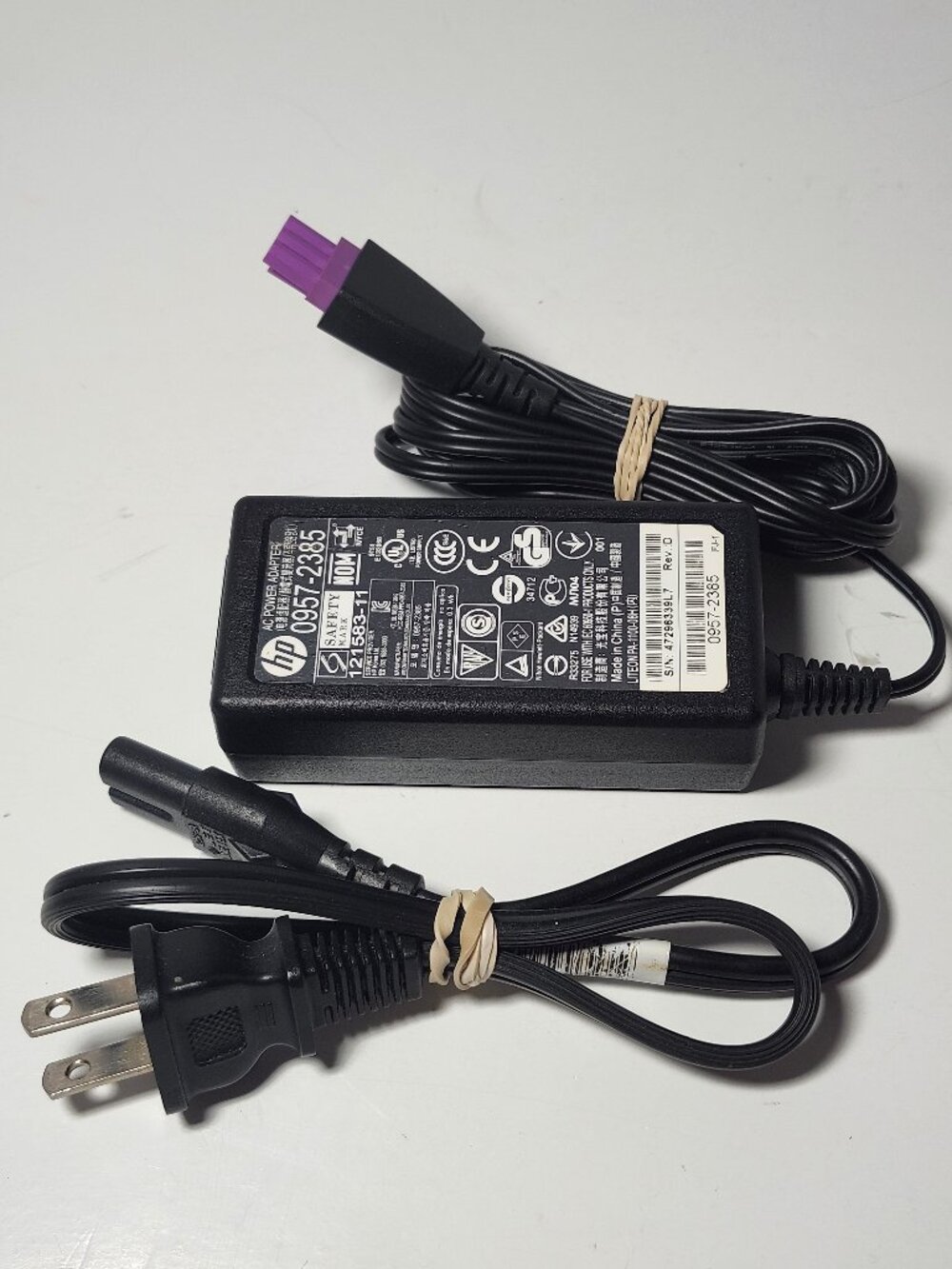 Genuine HP 0957-2385 Printer Power Adapter 22V 455mA w/ Cord